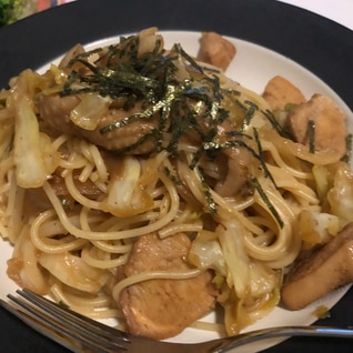 貧乏大学生の貧乏飯！野菜たっぷり和風パスタ